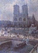 Luce, Maximilien Notre-Dame oil painting artist